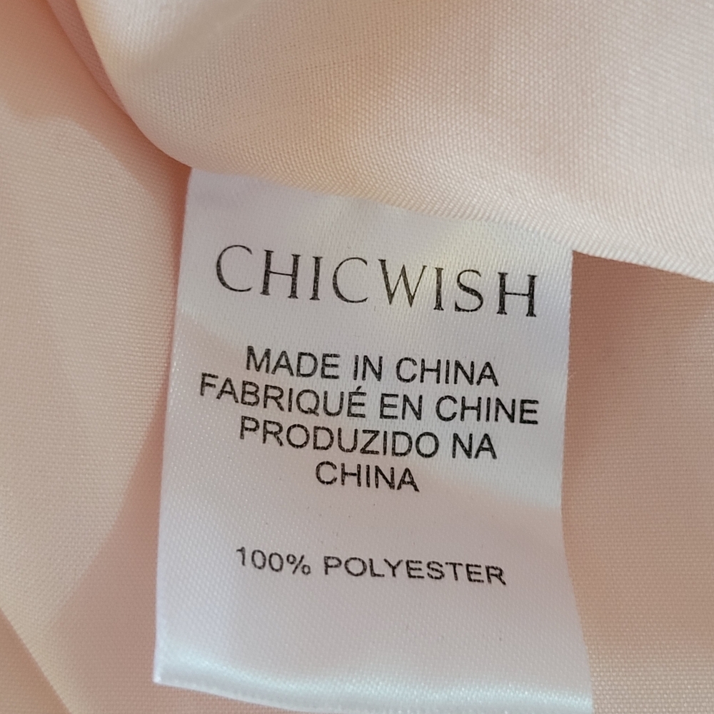 Chicwish Light Pink Tutu Mesh Skirt Tulle Netting Tiered Balletcore Feminine M/L - Picture 8 of 9